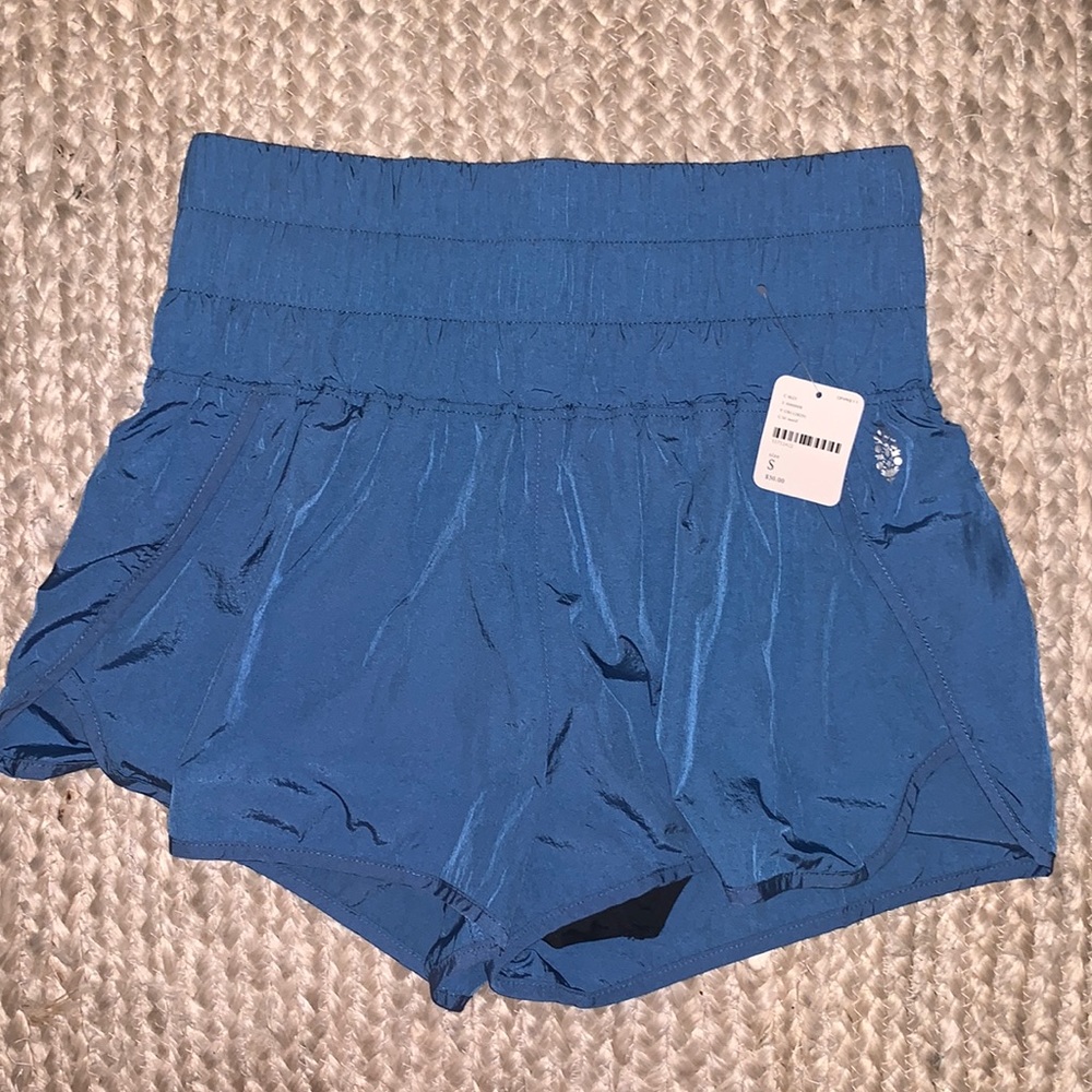 Free People Movement—The Way Home Shorts in Blue Motif